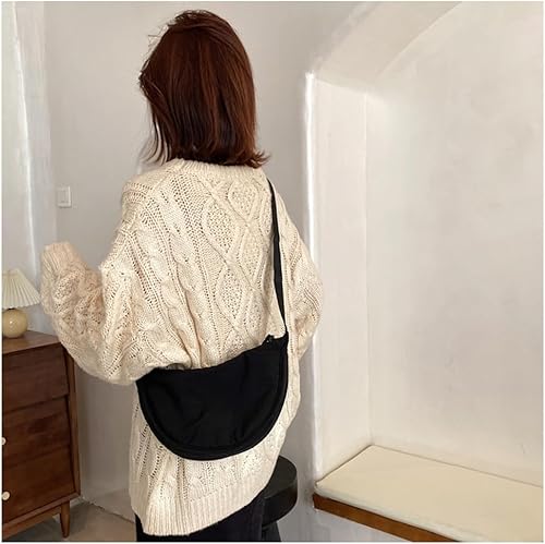 Miniatura 2 de Bolso cruzado Hobo Crescent con bolsa de almacenamiento de malla, bolso de hombro para mujeres y hombres, bolso de bola de masa con correa ajustable