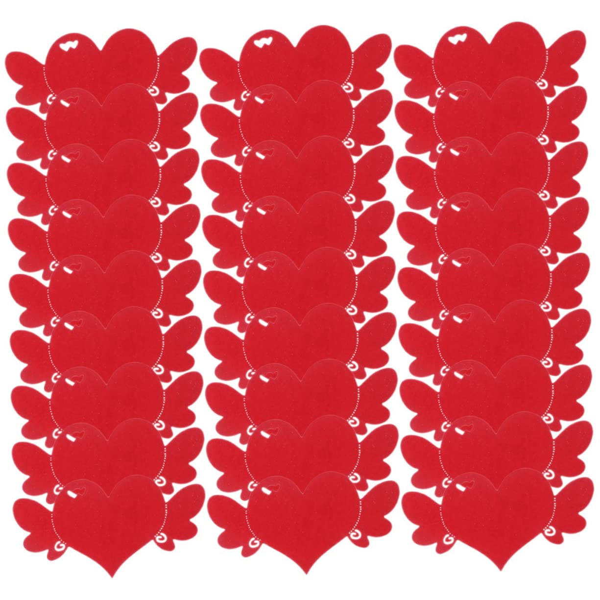 STOBOK 200stücke Herzförmige Grußkarten Blanko Karten Für Valentinstag Bastelprojekte Dekoration Und Kreative Wunschkarten Rot Für Persönliche Nachrichten