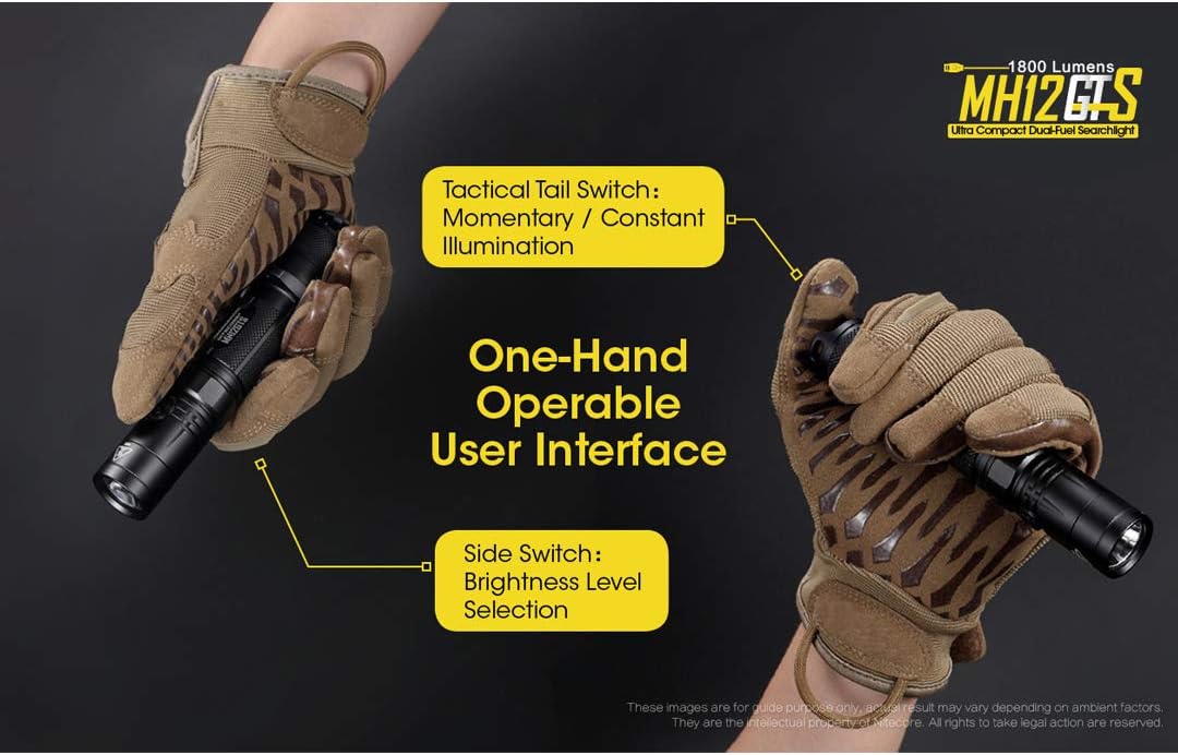 Exсluѕіvе Dіѕсоunt 70% Prісе Nitecore MH12GTS 1800 Lumen Long Throw USB Rechargeable Flashlight, Black 🛒 Flаѕh Sаlе Nitecore MH12GTS 1800 Lumen Long Throw USB Rechargeable Flashlight, Black