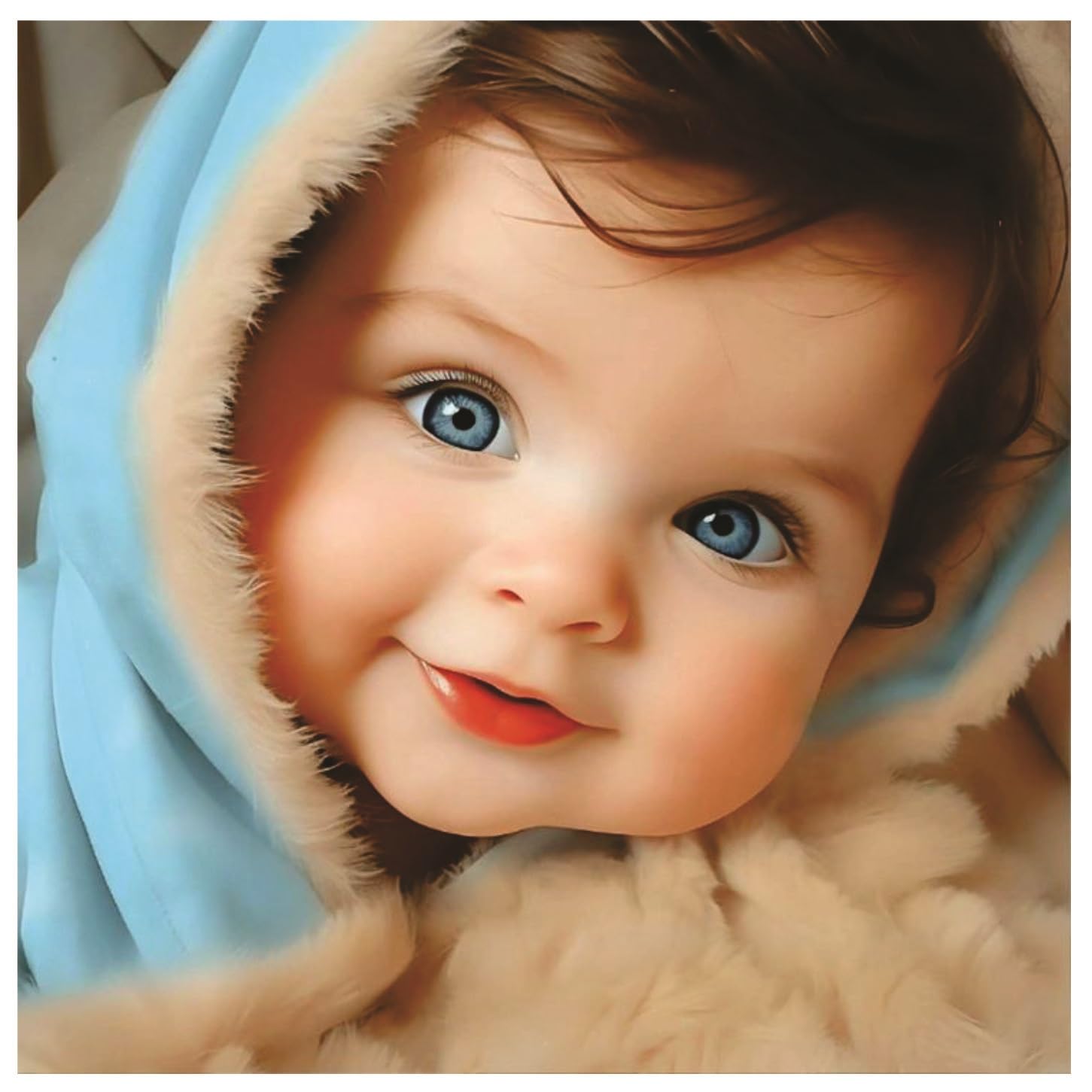 Omdecor Blue Eye English Baby Sleeping Wall Poster For Pregnant Women, Bedroom, Hospital, Living Size-45Cm X 45Cm (B0DHKK1NHT) Amazon Price History, Amazon Price Tracker