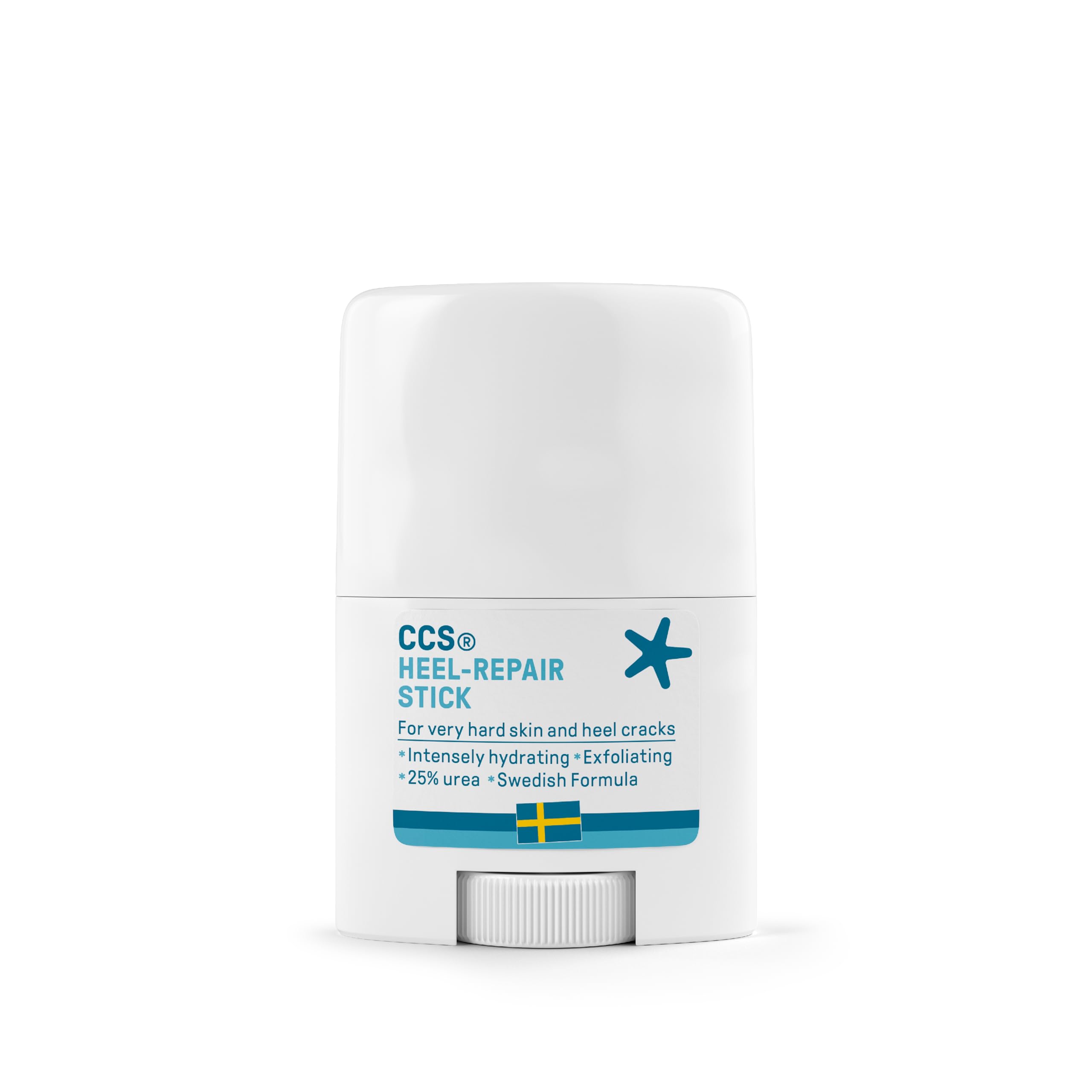 CCS Stick reparador de talones para pies muy secos y talones agrietados - 25% urea hidrata y suaviza eficazmente los pies secos - 25ml
