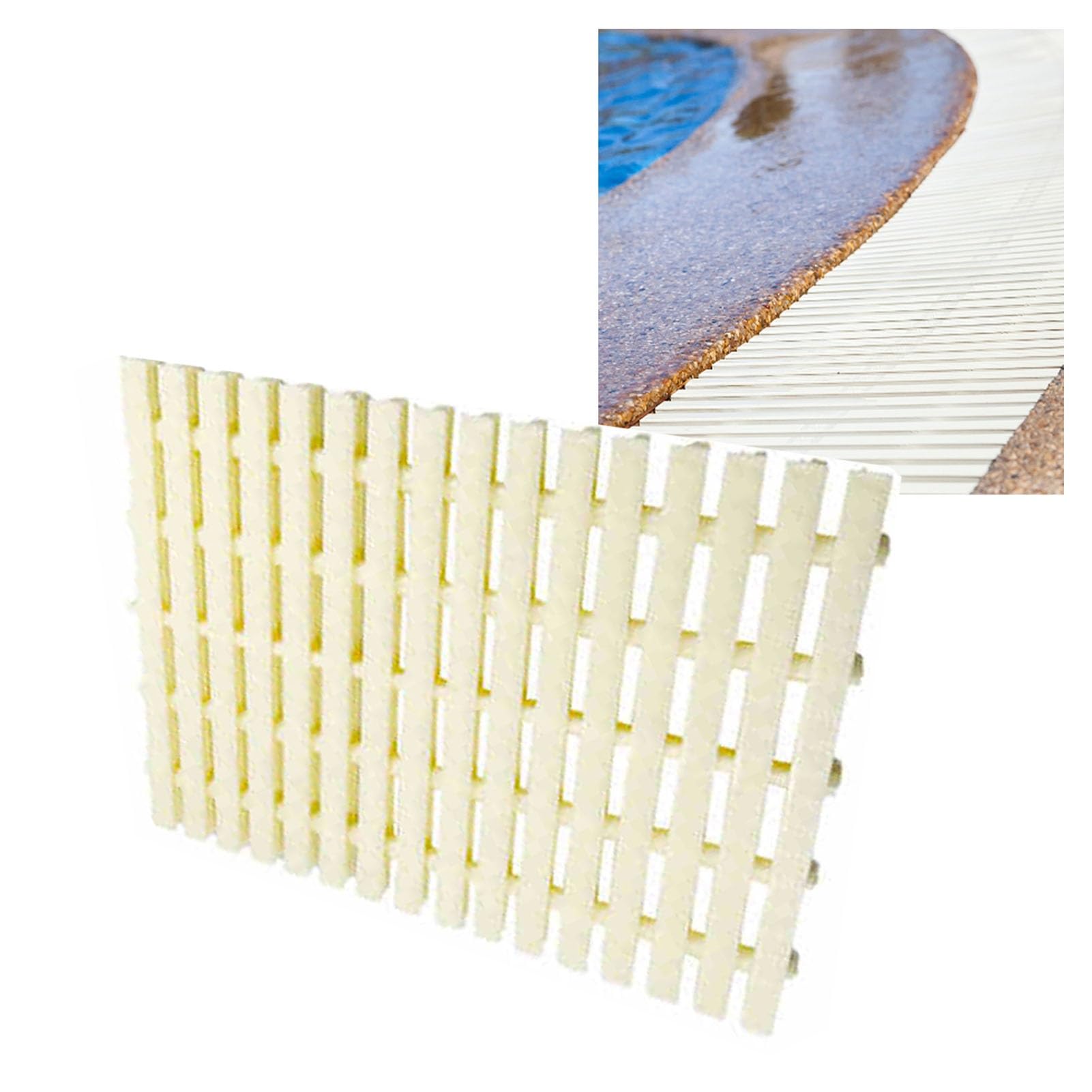 UZAMIRLEX Drainage Overflow Grate, Swimming Pool Drainage Overflow Grating, Pack Of 2/6/10, 35x100/40x100cm(35x100CM/2pieces)
