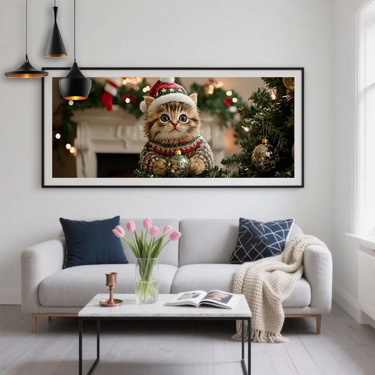 Diamond Painting Adulti, Diamond Painting Natale 60x160cm, Regalo -2016