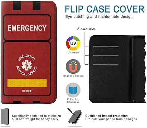 Miniatura 2 de RW3957 Emergency Medical Service Graphic PU Leather Flip Case Cover for Samsung Galaxy A32 5G