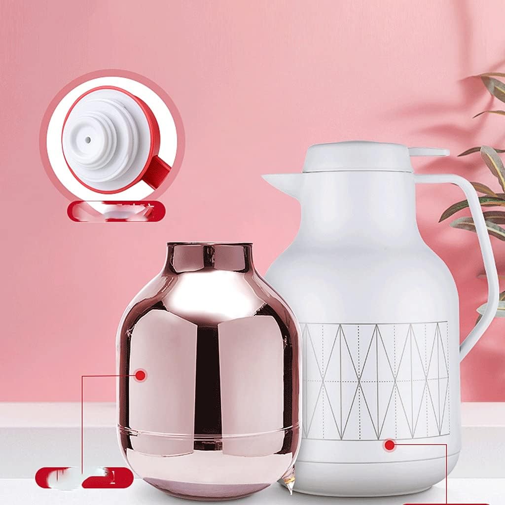 HBJWOV Coffee Carafe Thermal Stainless Steel Walled Thermal Pots Hot Cold Beverage