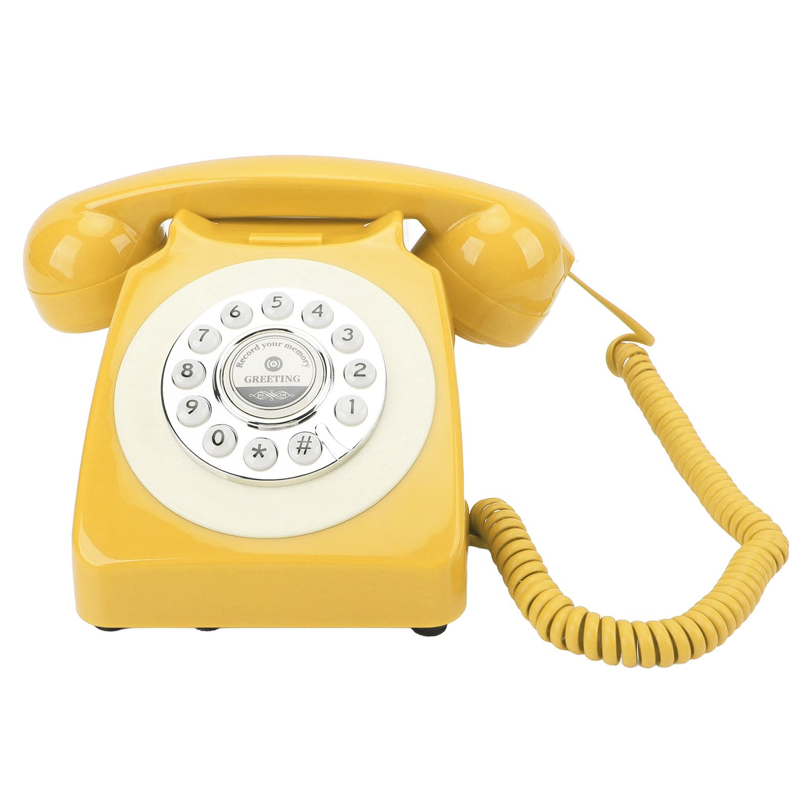 Księga Gości Audio do Telefonu, Wszechstronna pamięć 8 GB, Wygodna Księga Gości Audio na imprezę (Żółty)