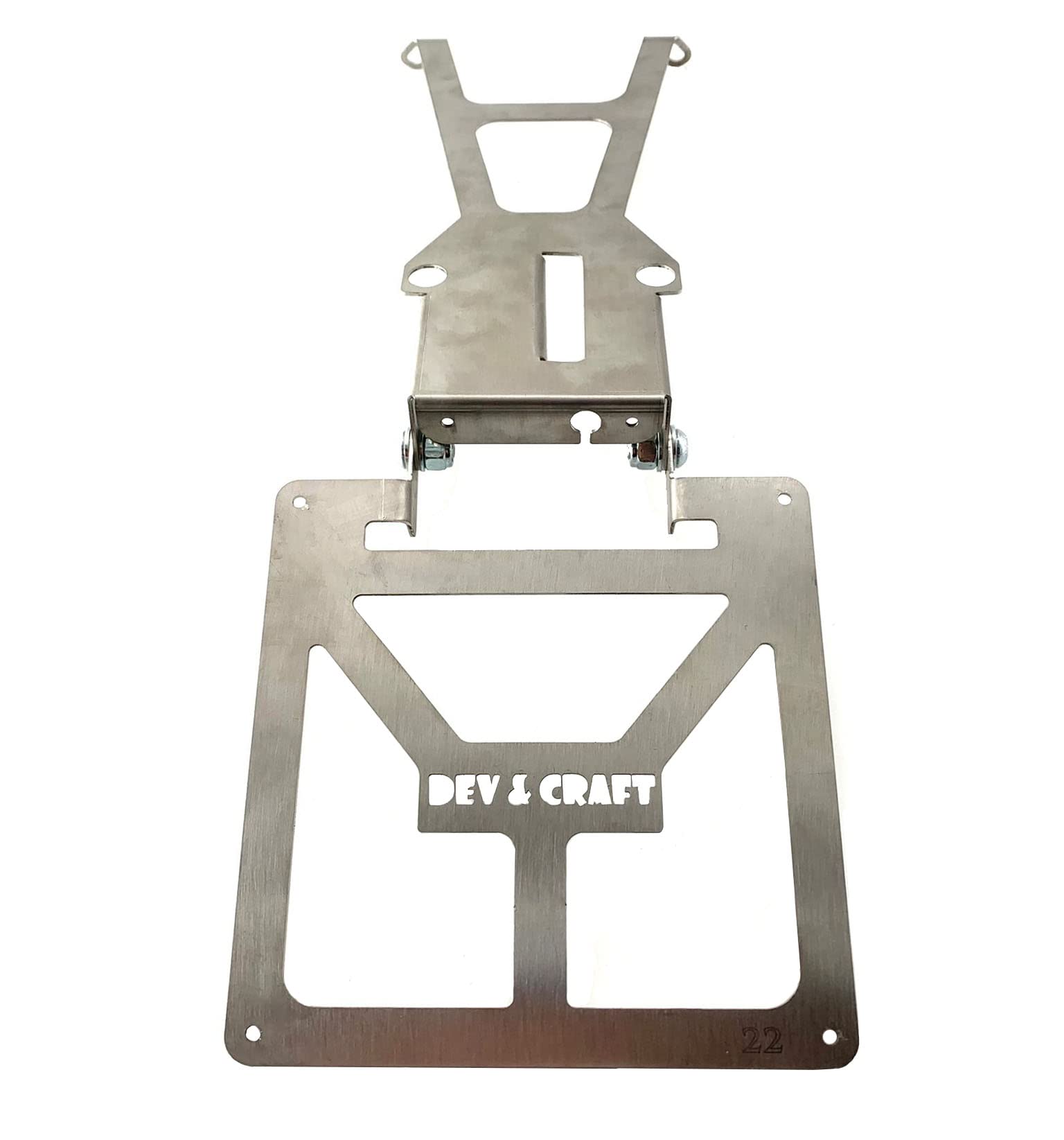 Portatarga per Husqvarna TX 125 2017-18 e Vent 125 2T Pieghevole Motard Moto Enduro