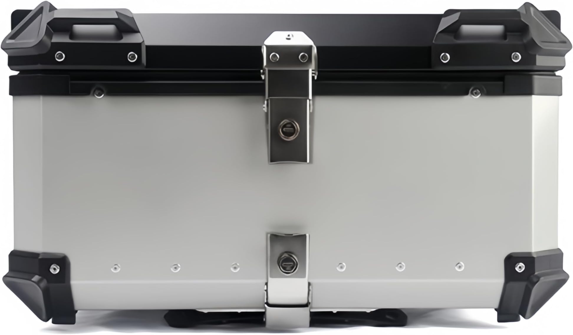 LYBPHG Motorcycle Top Case for Yamaha Sniper 150 2018-2019, Aluminum Motorcycle Top Box, Waterproof Motorcycle Trunk Tour Box, Motorbike Tail Storage Box Accessories,65L-Silver