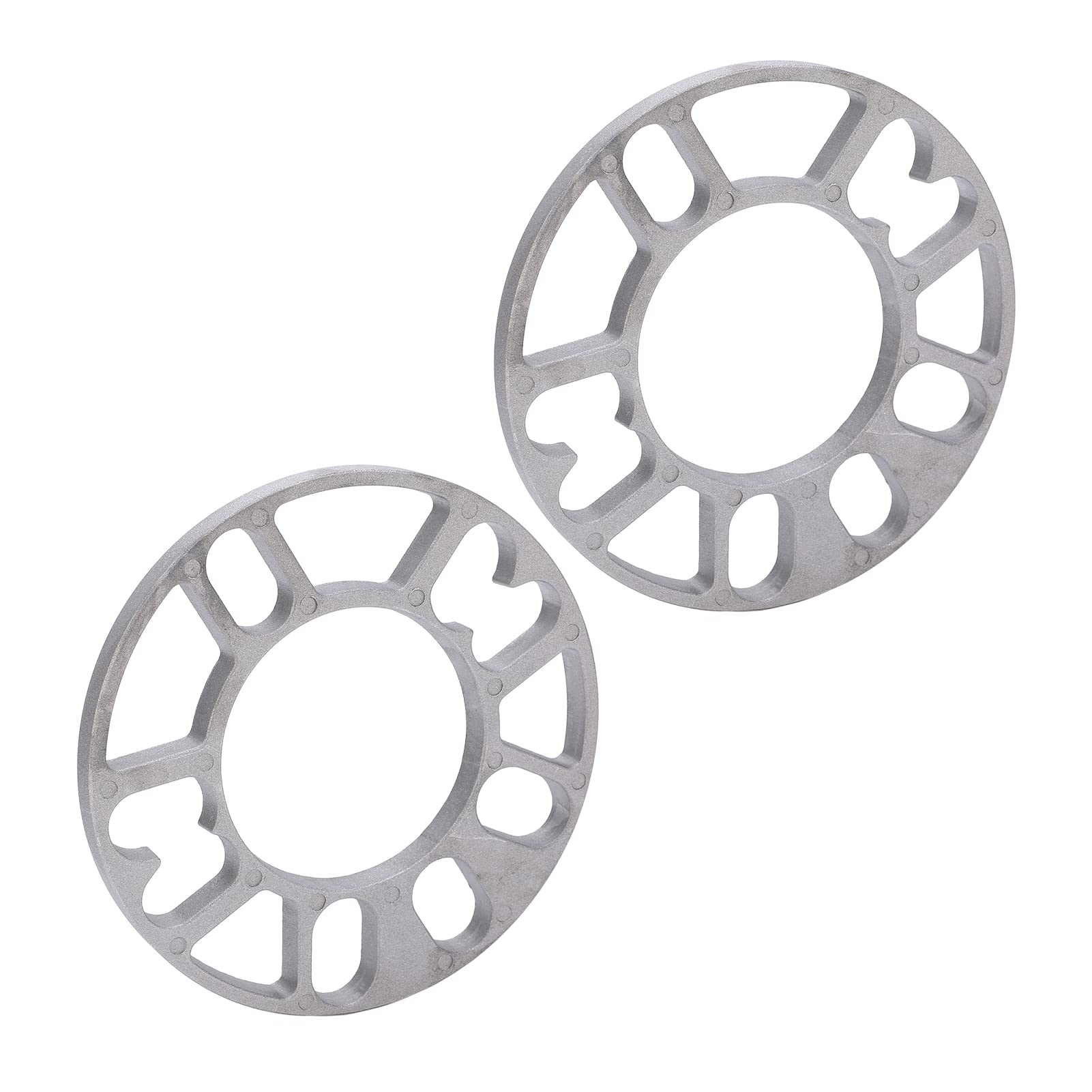 Cale d'espacement de roue 2 pièces 10 mm, entretoise de jante universelle pour véhicules à 4 ou 5 goujons, entretoise centrée sur moyeu en aluminium avec PCD 98 mm à 120 mm,