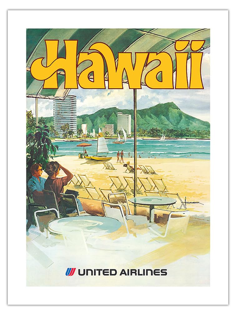 超レア70sオリジナルビンテージHawaiiハワイワイキキビーチフォトポスター 超レア70sオリジナルビンテージHawaiiハワイワイキキビーチフォト