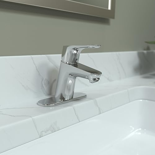 Miniatura 3 de hansgrohe Focus Modern Upgrade - Grifo para lavabo de baño de 1 manija y 1 manija de 15 pulgadas de alto, color cromado, 04510000, 0.375