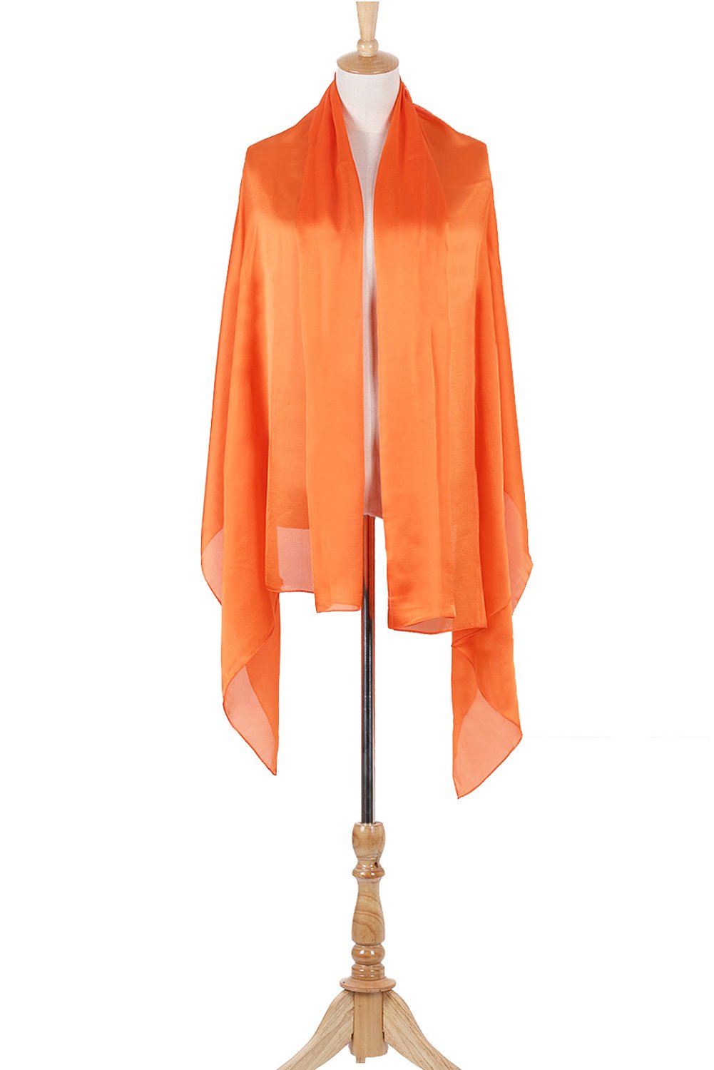 Lightweight scarves， Mulberry Silk Scarf Solid Color Long Scarf Shawl Stole Wrap for Women, 14 Colors Available