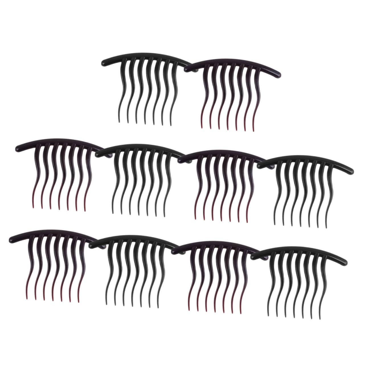 Beaupretty 10pcs Wavy Tooth Hair Combs Hair Styling Tools for Women for Bridal and Everyday Use Lightweight and Comfortable and Colors