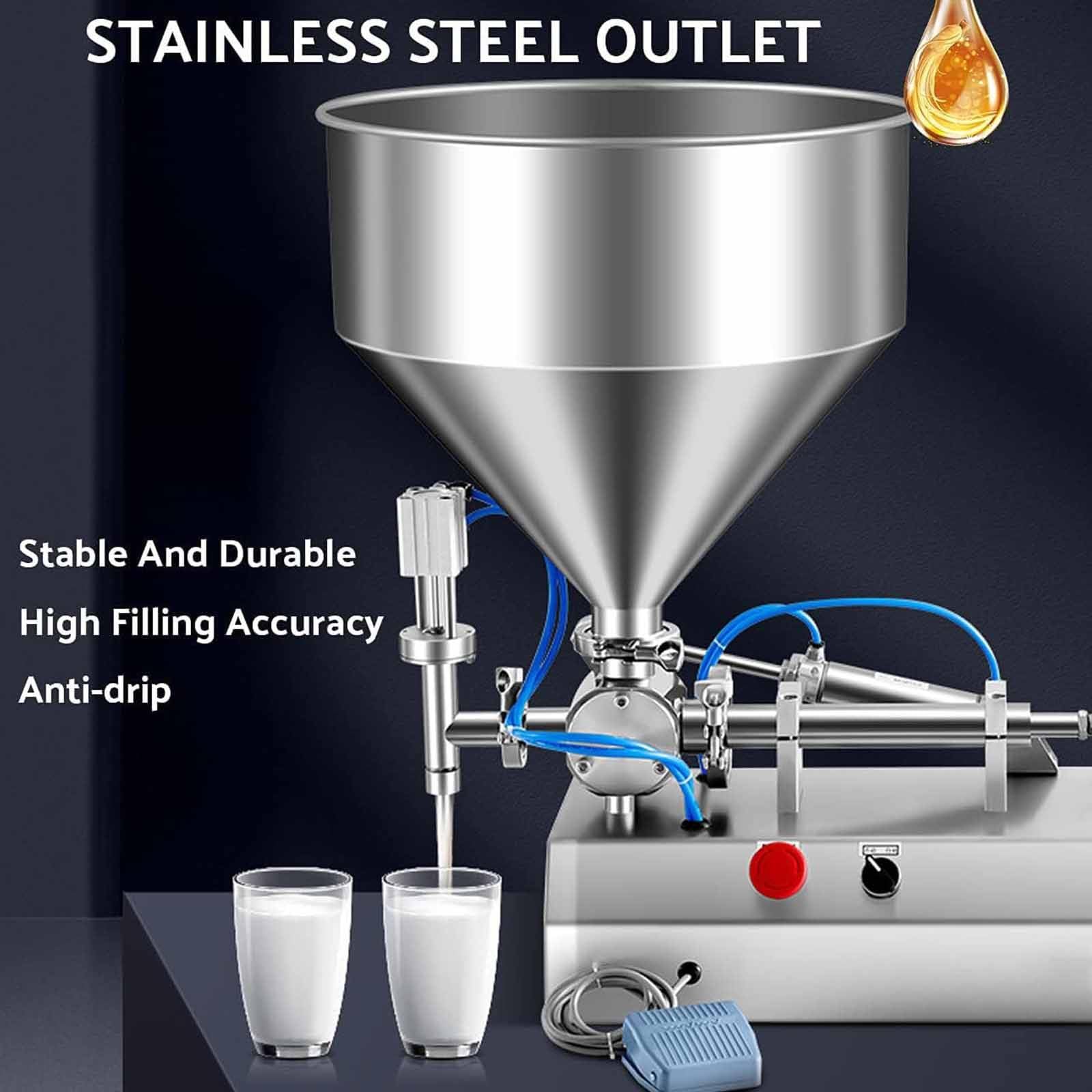 XIVUIFOI Paste Filling Machine Automatic Horizontal Pneumatic Cream Filling Machine Stainless Steel Industrial Visco Liquid Filler Quantitative Filling — view 2