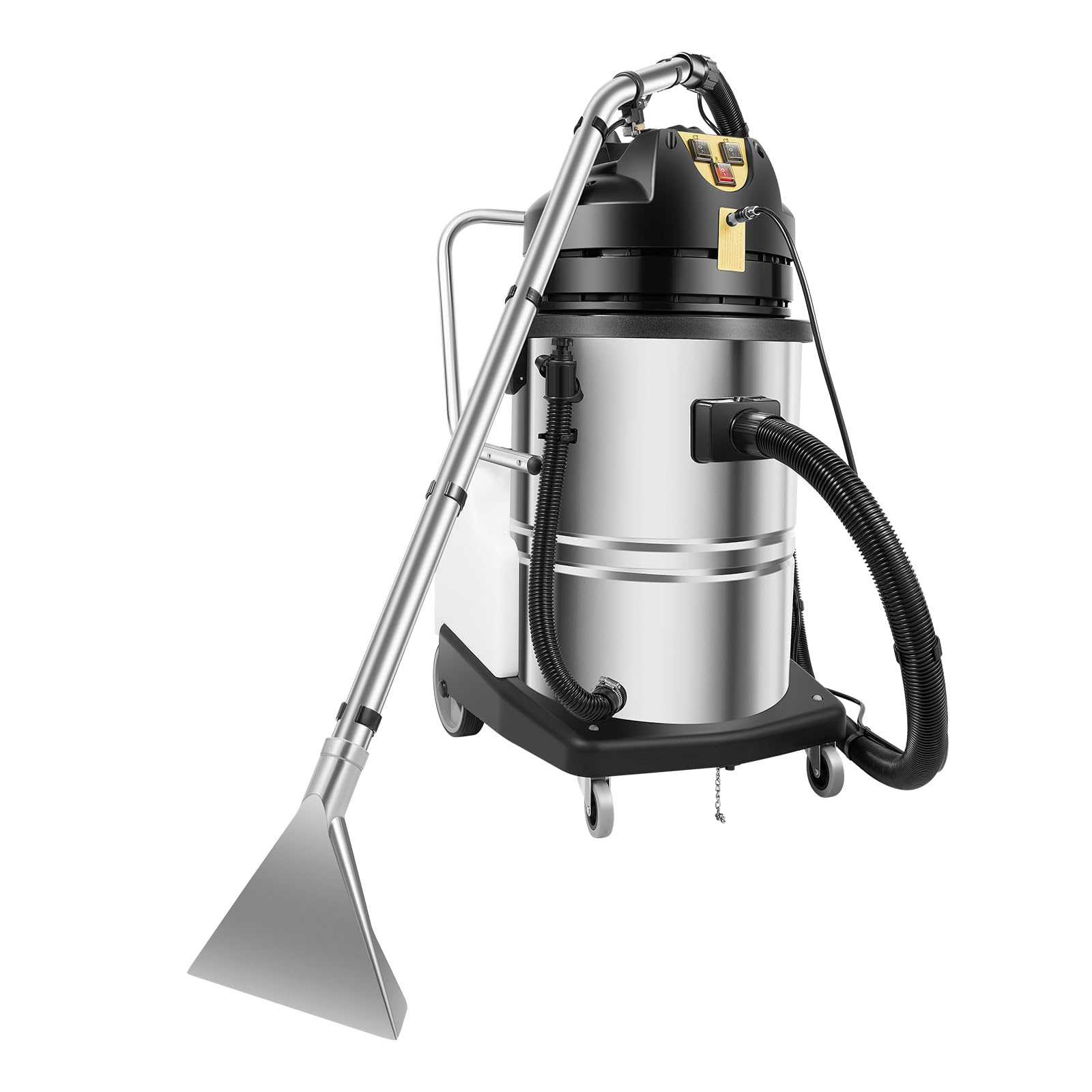 60L Commercial Carpet Cleaning Machine Carpet Extractor 3 in 1 15.85Gal Carpet Extractor for Car Detailing, Commercial Stainless Steel Carpet Shampooer (Shipped in 2 Parcel)