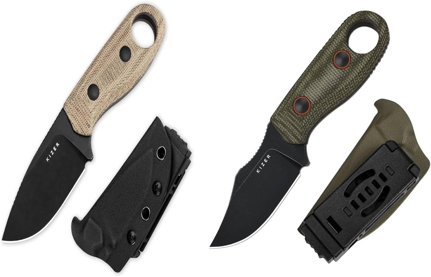 Kizer Beaver Fixed Blade Knife Bundle Beaver 2 Fixed Blade Knife