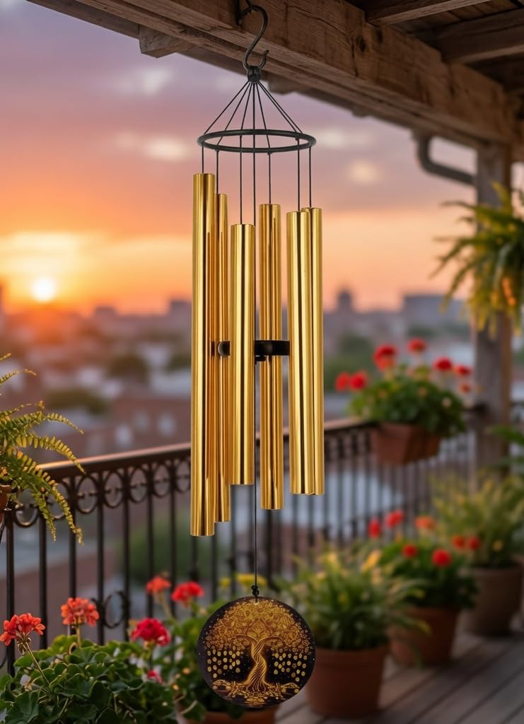 Paradigm Pictures Fengshui Money Tree Wind Chime 32 Inch- Windchime for Balcony-picture-20