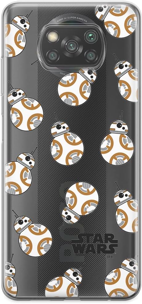 ERT GROUP Mobile Phone Case for Xiaomi POCOPHONE X3 Original and Officially Licensed Star Wars Pattern BB 8 010 Perfectly Adapted to The Shape of The Mobile Phone, Partially Transparent