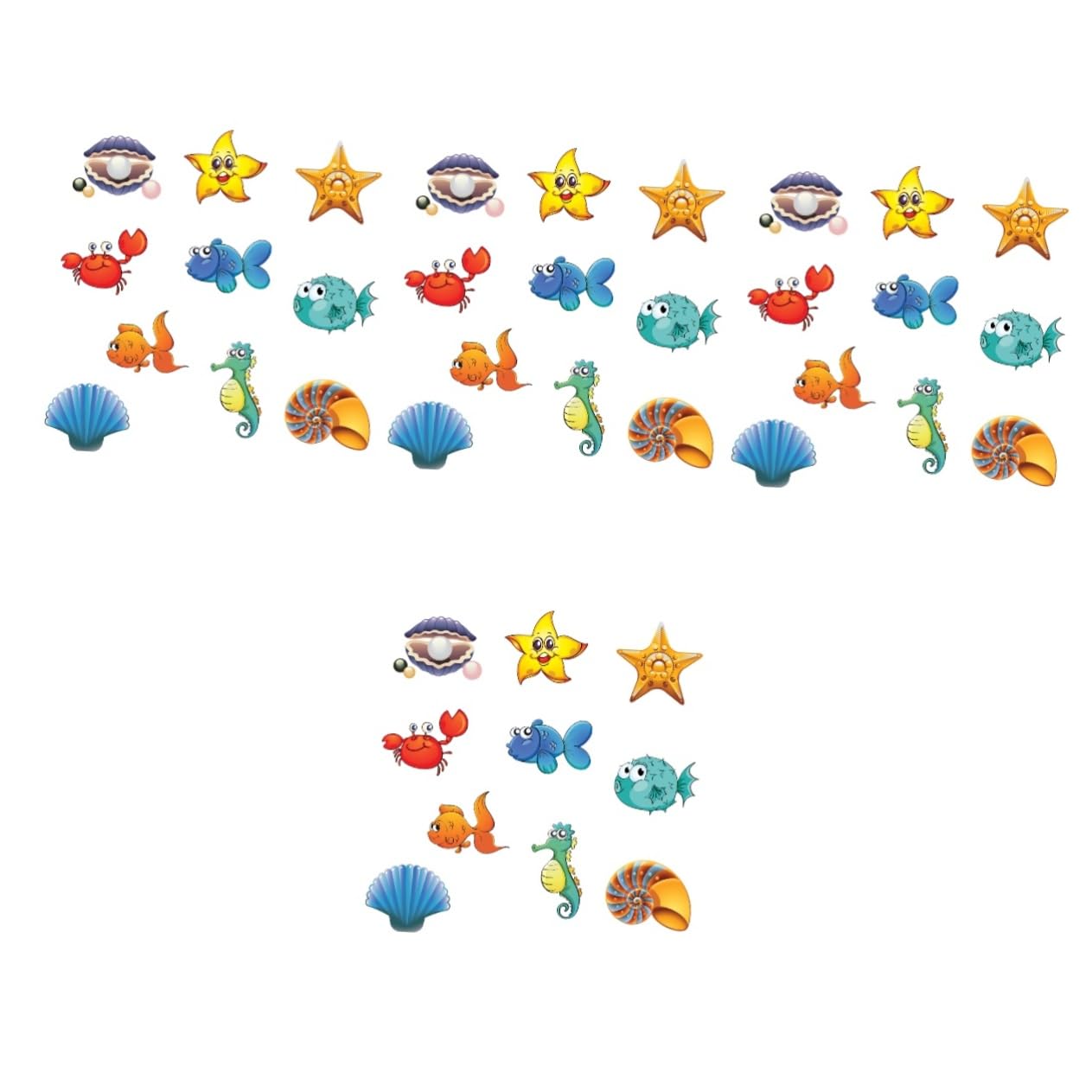 Abaodam 4juegos Pegatinas Antideslizantes De Animales para Baño Calcomanías para Bañera y Pared Decoración Infantil Resistente Al Agua y Seguro
