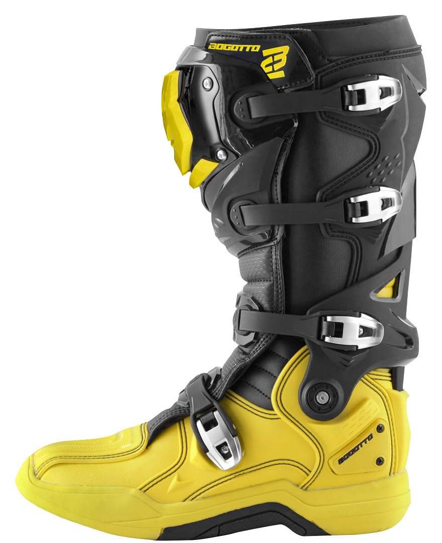 Bogotto MX-7 G Stivali motocross, giallo/nero, 43