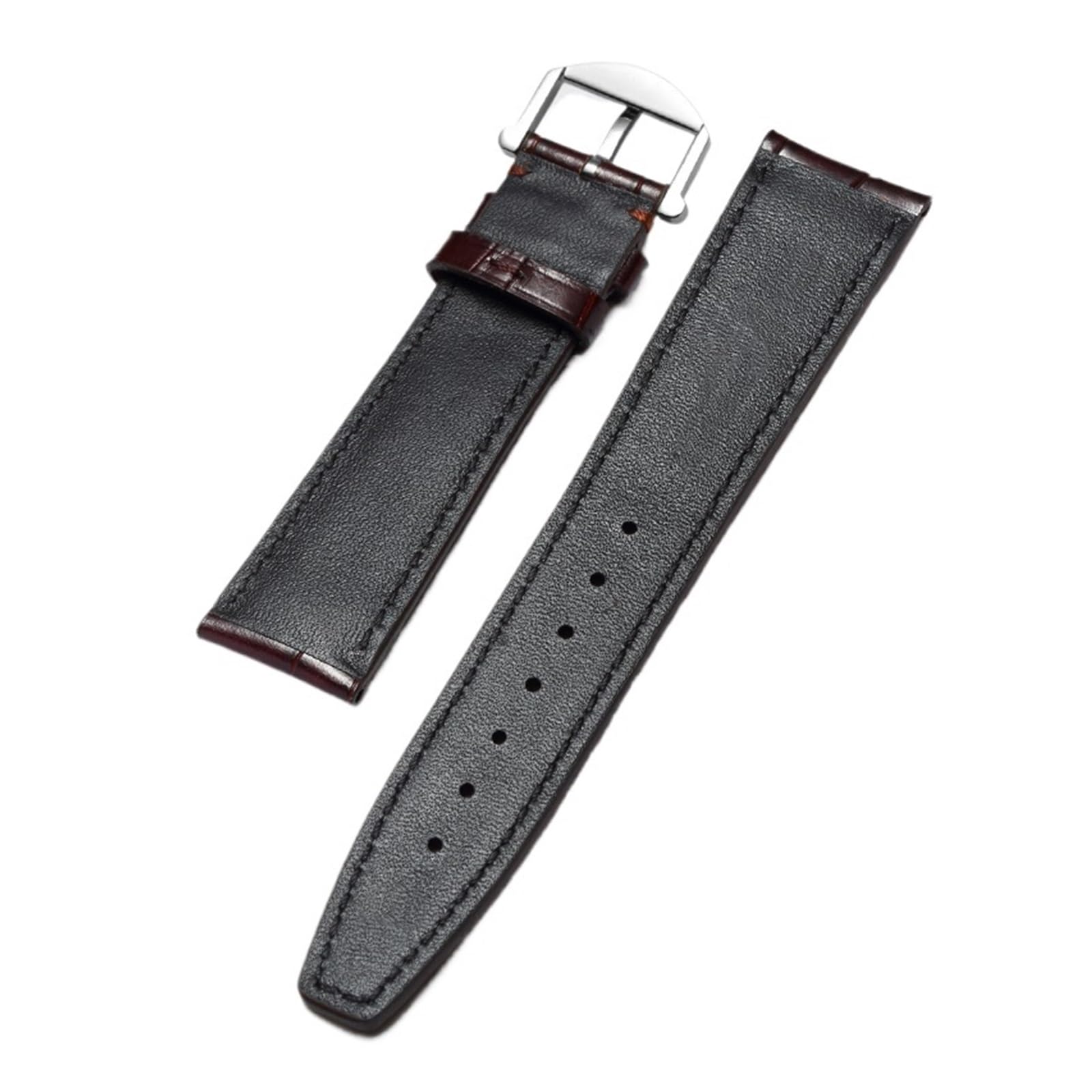FYYFS pasek do zegarka ze skóry bydlęcej, zamiennik paska 20 mm, 21 mm, 22 mm, klamra ze stali nierdzewnej 316L, pasek z prawdziwej skóry