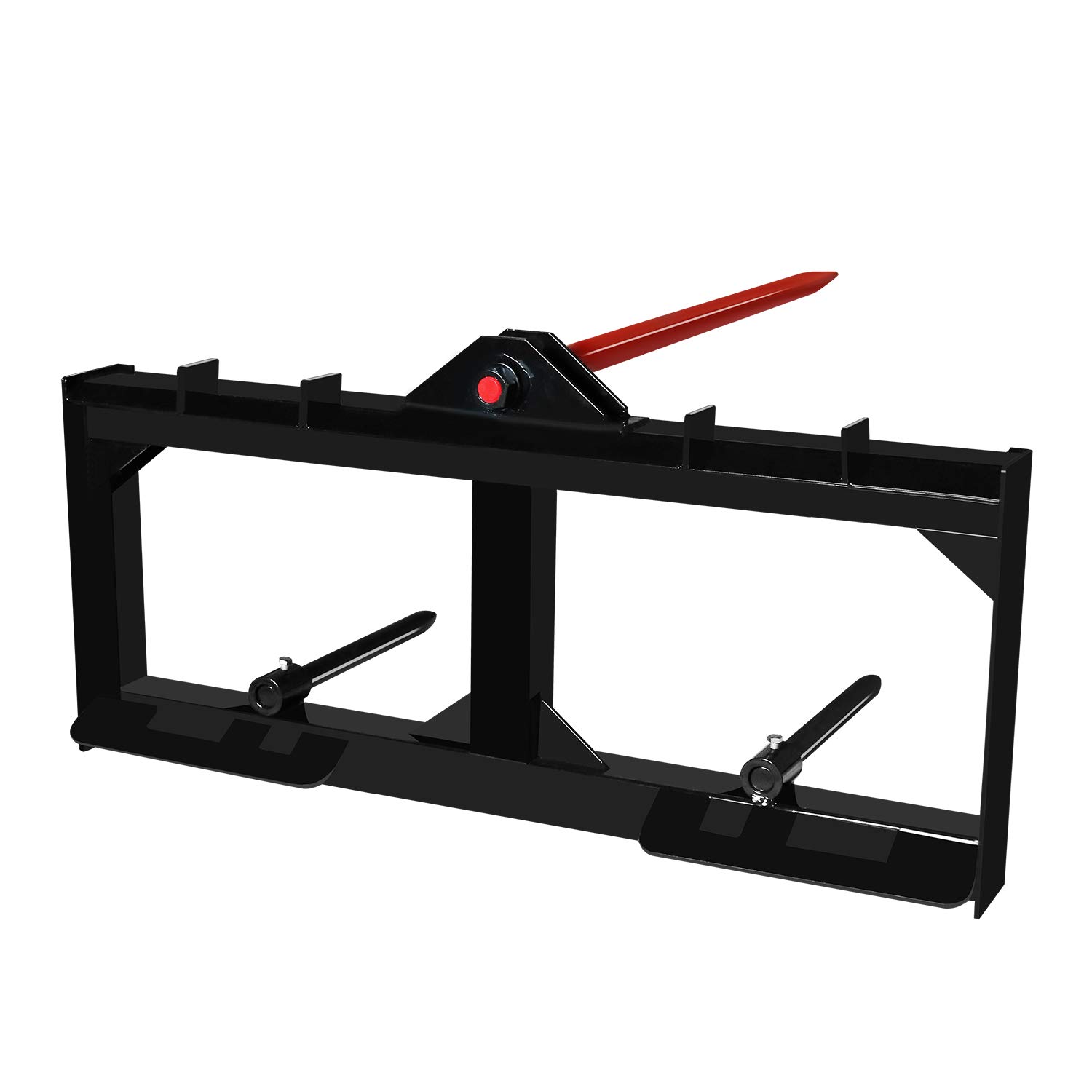AIWARGOD 49" inch Tractor Hay Spear Attachments Frame 3000lbs for