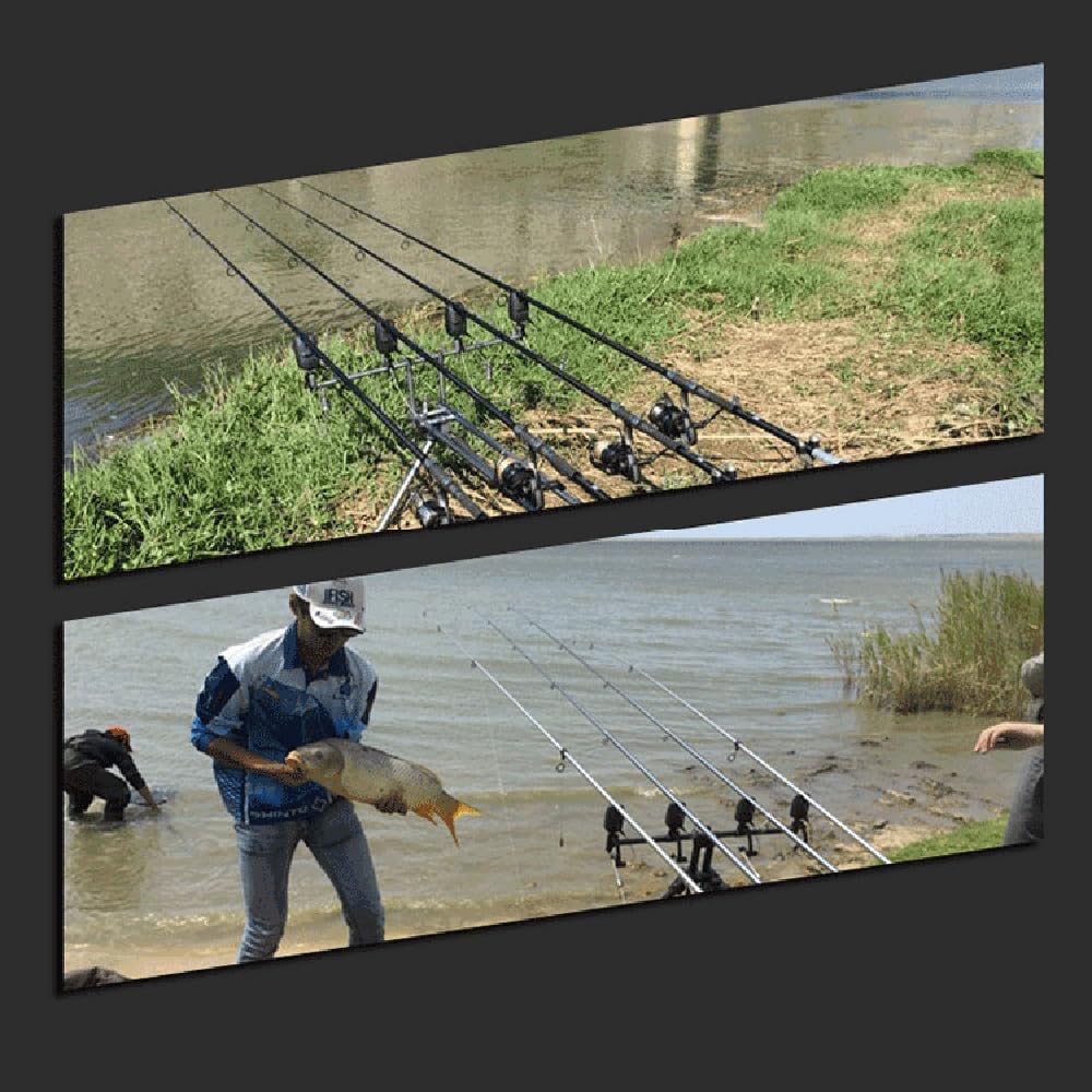 Hanzete Alertes de pêche électroniques Détecteur de touche LED sans fil Alarme de pêche numérique Récepteur de pêche Kit d'alerte sonore avec étui 200 m