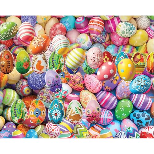 White Mountain Puzzles Easter Eggs, 1000 Piece Jigsaw Puzzle