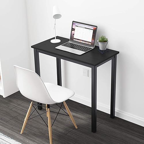 Miniatura 2 de DlandHome Escritorio de computadora de 31.5 pulgadas, escritorio para oficina en casa, mesa de escritura, mesa de estudio, escritorio para juegos,