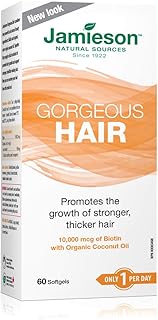 Jamieson Gorgeous Hair - 10,000 mcg Biotin with Organic Coconut Oil