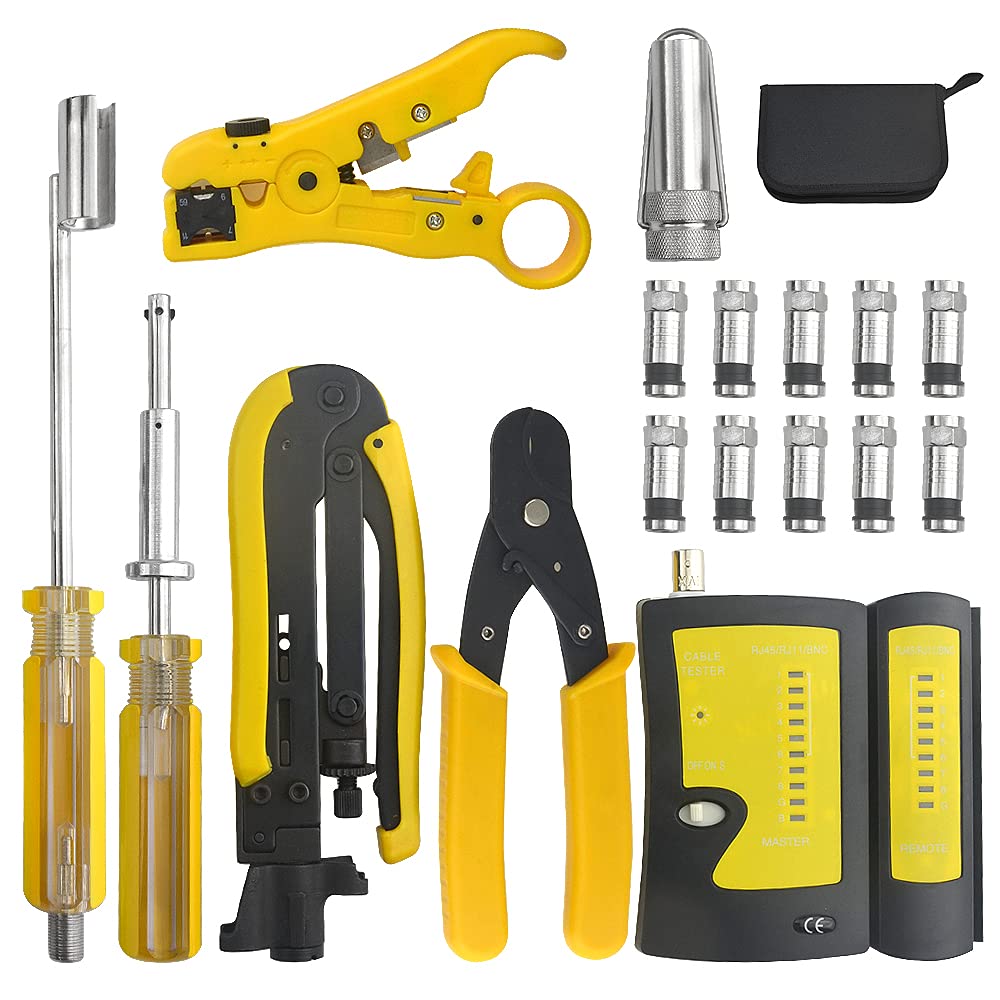 Kit de sertissage câble coaxial multifonction pour optimiser la TV de votre salon