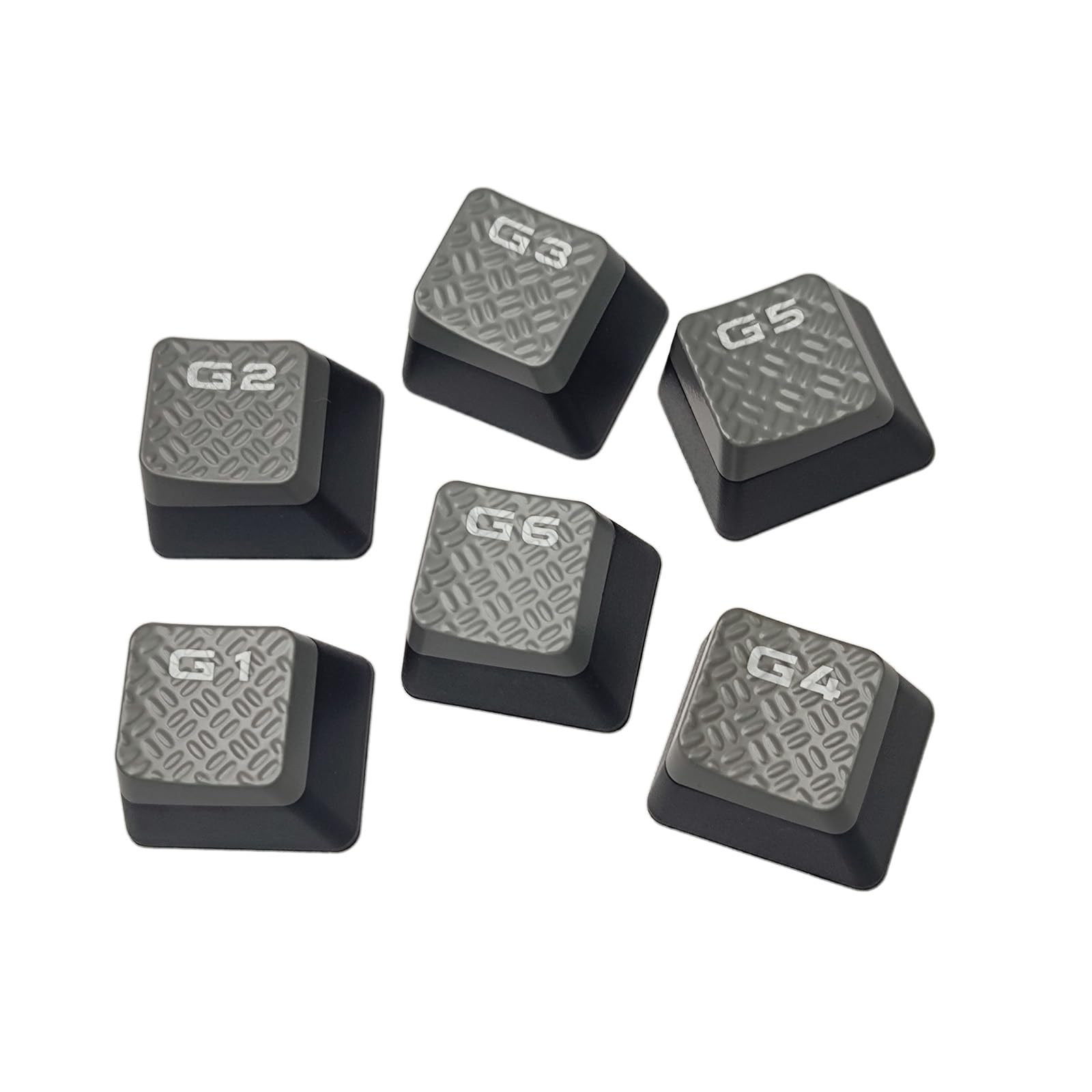 6 unidades G1 / 2/3 / 4/5 / 6 teclas antideslizantes de ABS retroiluminadas, textura antideslizante, teclas para castigo K95 teclados gaming, tapas de teclas ABS