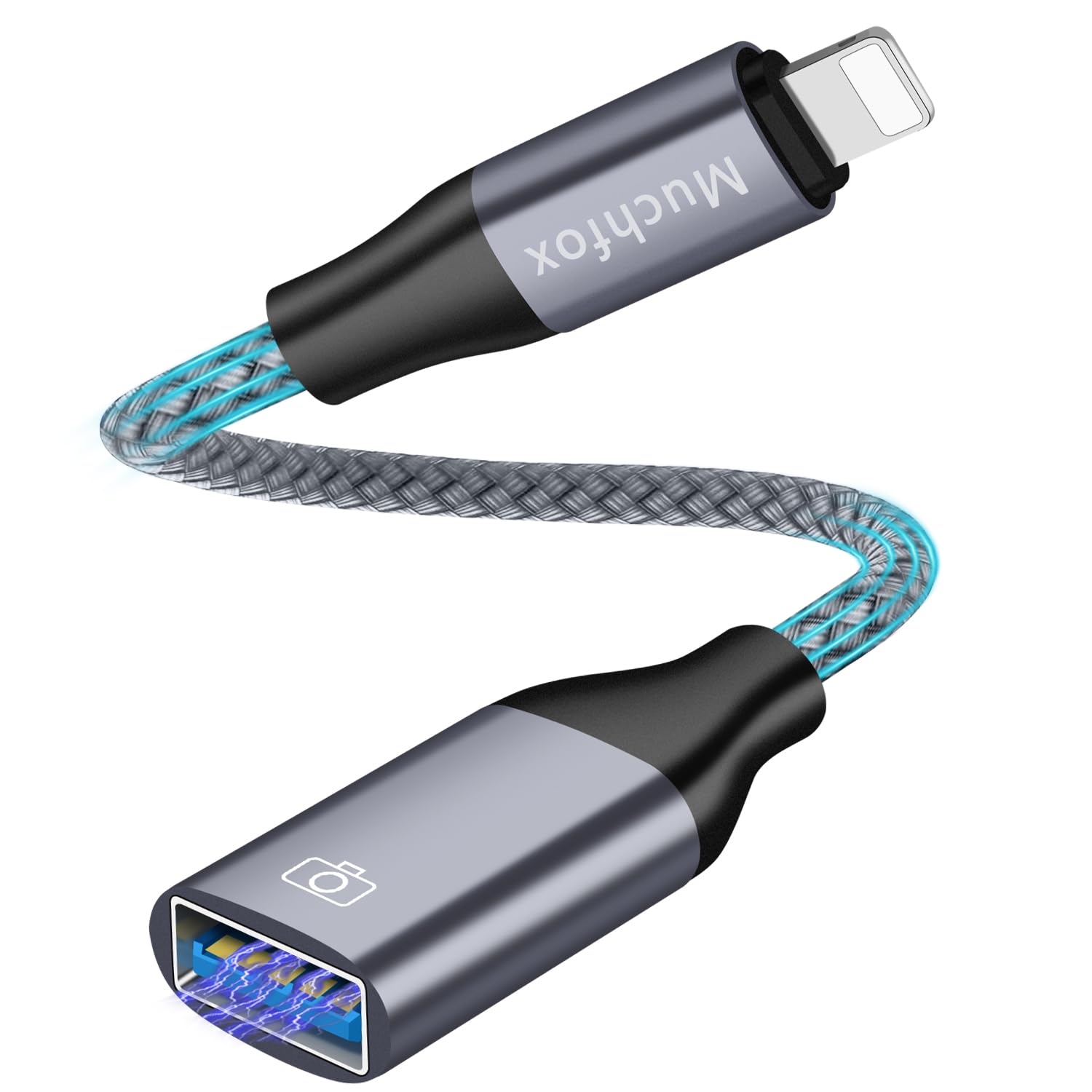 【2026 MFi認証品】iphone usb 変換アダプタlightning - USB3.0 カメラアダプタ ライトニング 変換 USB-A OTG機能対応 高速データ転送 設定不要 写真/動画/音楽/USB周辺機器接続 i0S/macOSをサポート