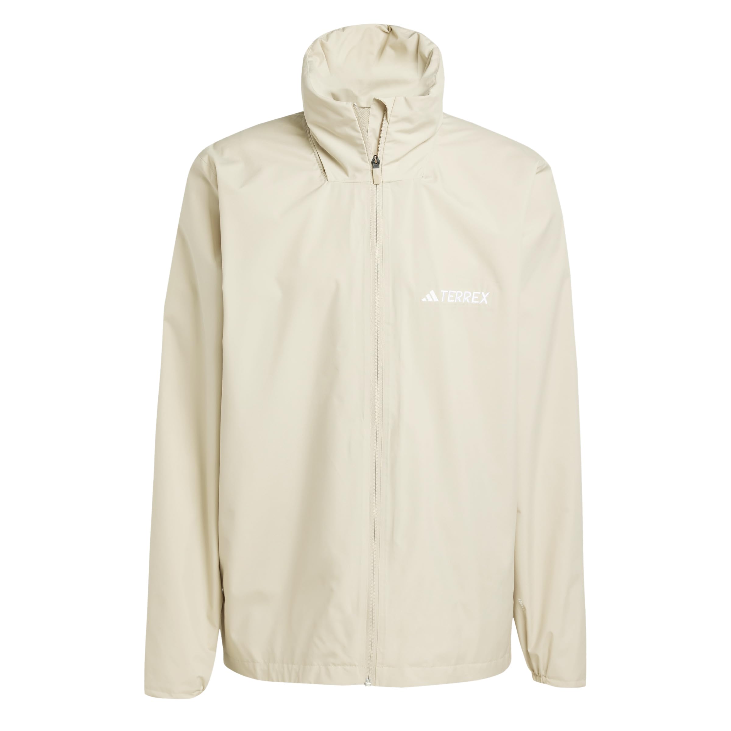 adidas Men's Terrex Multi Essentials 2 Layer Rain Jacket, savannah, XS