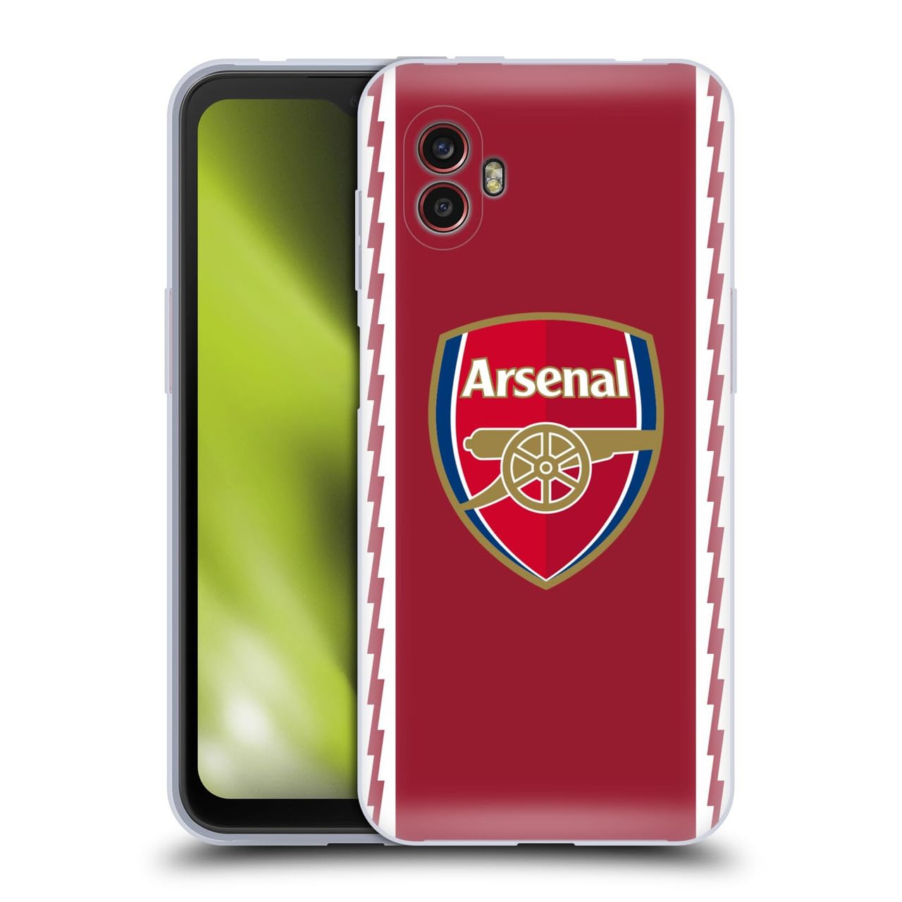 Head Case Designs Officially Licensed Arsenal FC Home 2022/23 Crest Kit Gel Case [Military Grade Protection] Compatible With Samsung Galaxy Xcover6 Pro/Pro2