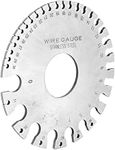 Calibre de medida de fio de aço inoxidável, calibre de fio redondo de aço de fácil leitura, para calibre de chapa não revestida, chapa de ferro e aço