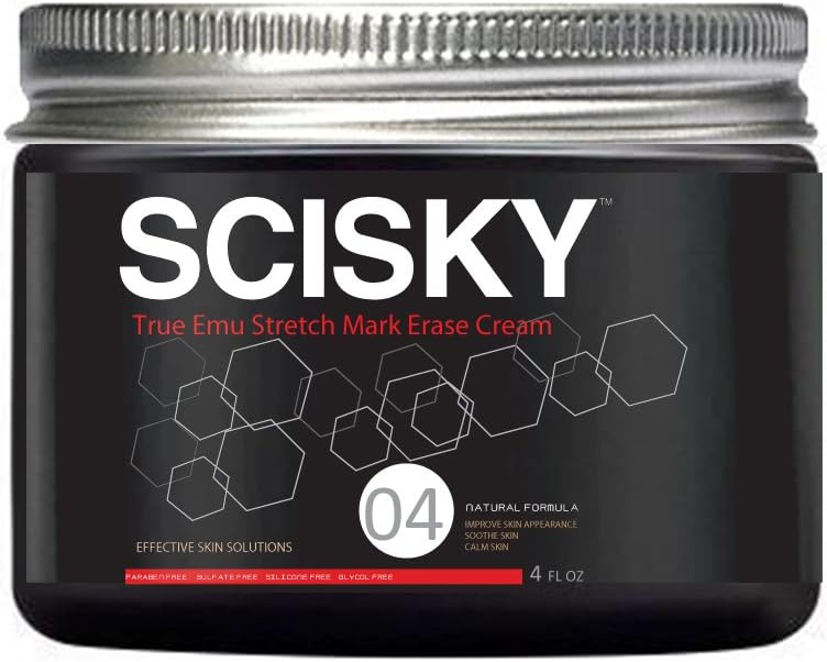 Emu Stretch Mark Eraser Cream (Reduce Appearance on Butt, Hips, Belly, Arms, Thighs)