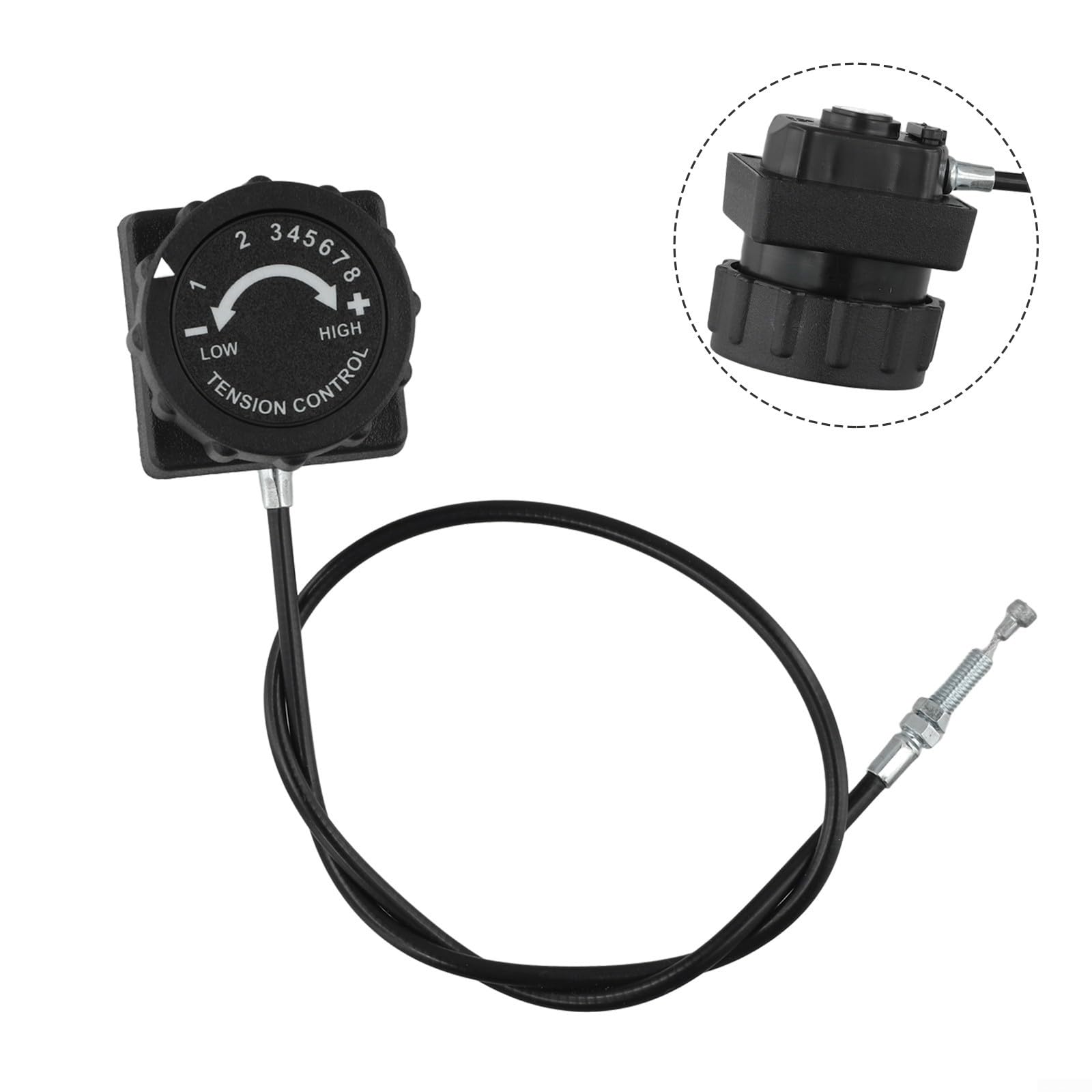 Bouton De Résistance Magnétique 8 Vitesses Pour Vélo D'Appartement - Remplacement Compatible - Longueur Câble 55 Cm - 6