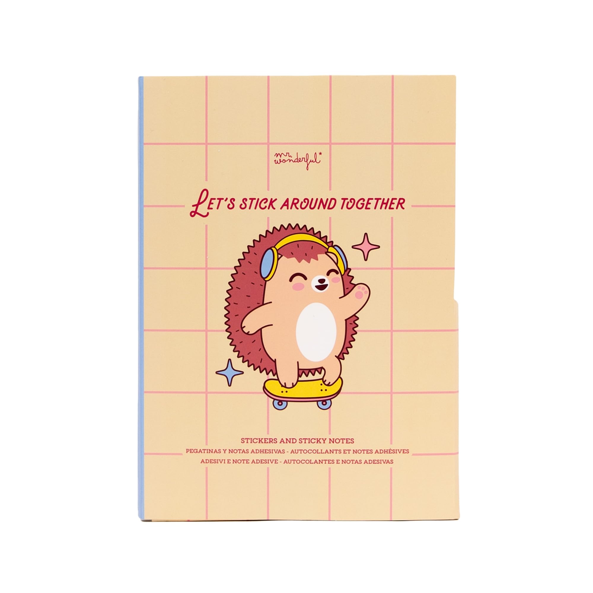 Mr. Wonderful Set de Pegatinas y Notas Adhesivas Let’s Stick Around Together – Sticky Notes para Agenda en oferta en Amazon