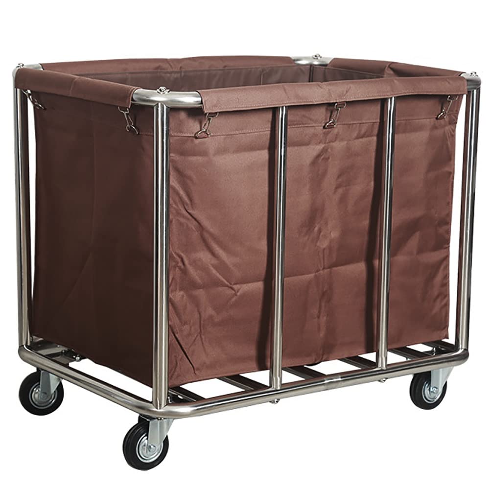 Wózek do sortowania odzieży Heavy-Du ze zdejmowanymi torbami, wózek serwisowy do domu, hotelu i zastosowań przemysłowych – wszechstronny wózek do prania
