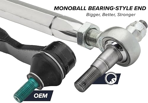 Miniatura 4 de SuperATV Kit de barra de acoplamiento de barra de acero para Polaris RZR XP Turbo/RZR XP 4 Turbo 2017-2023 | Reemplazo de longitud de stock | Barras