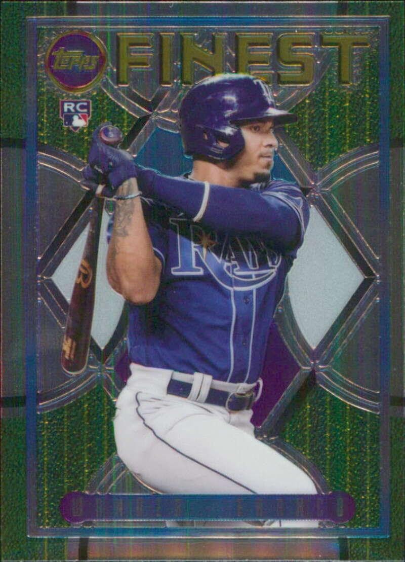 2022 Topps Finest Flashback #34 Wander Franco Tampa Bay Rays Rookie - Baseball Slabbed Rookie Cards