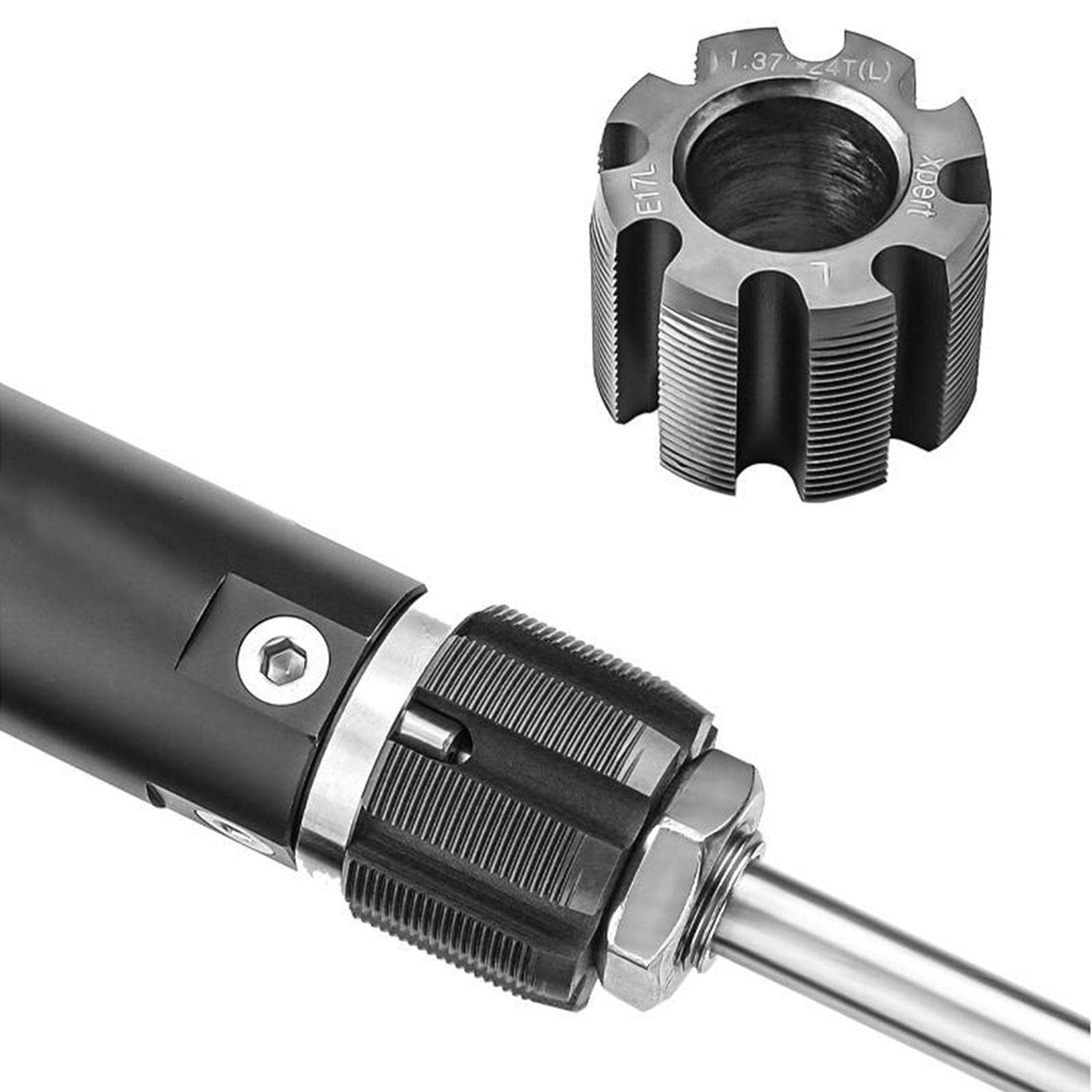 2Pcs Tretlager Gewindeschneidwerkzeug BC 1.37x24T Teile Englisch