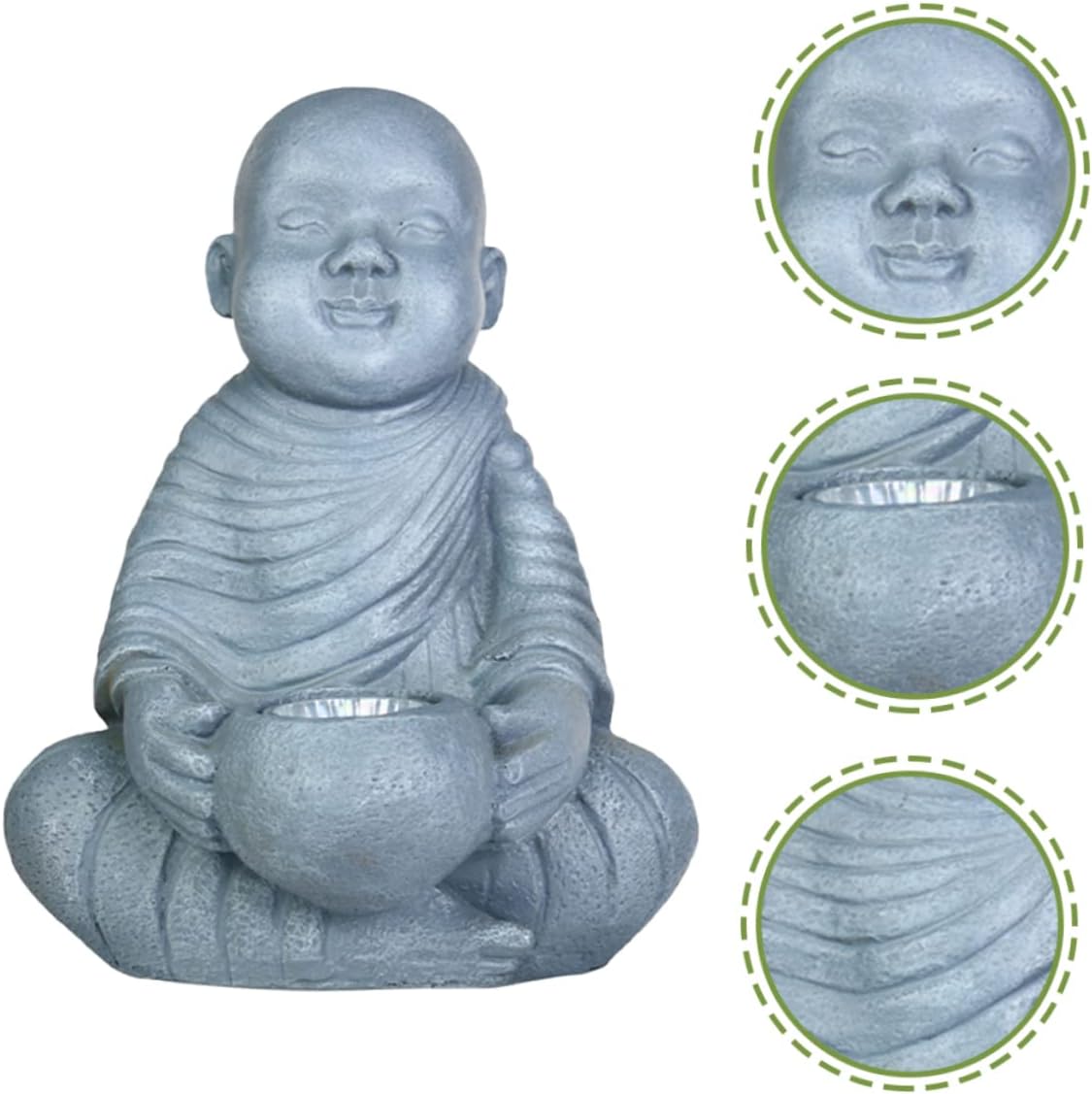 UPKOCH Solar Garden Light Waterproof Outdoor Decoration for Yard and Lawn Solar Powered Resin Ornament for Creative Landscape Design