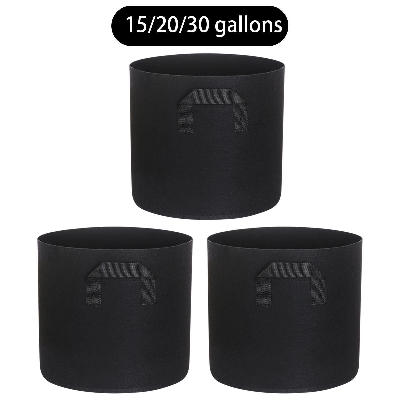 6 Bolsas de Cultivo, macetas prácticas for Plantas Interior, Balcones y Patatas(15 Gallon 45cmx35cm)