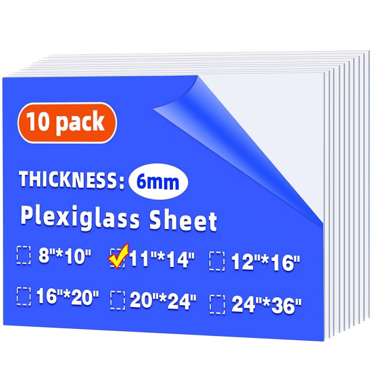Clear Plexiglass Sheets - 24" x 36" (2 Pack) -9