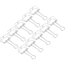 Document Paper Clamps Strong Clamping Force Mini Clips for Office 30pcs Gift for Family, Metal Clips Silver