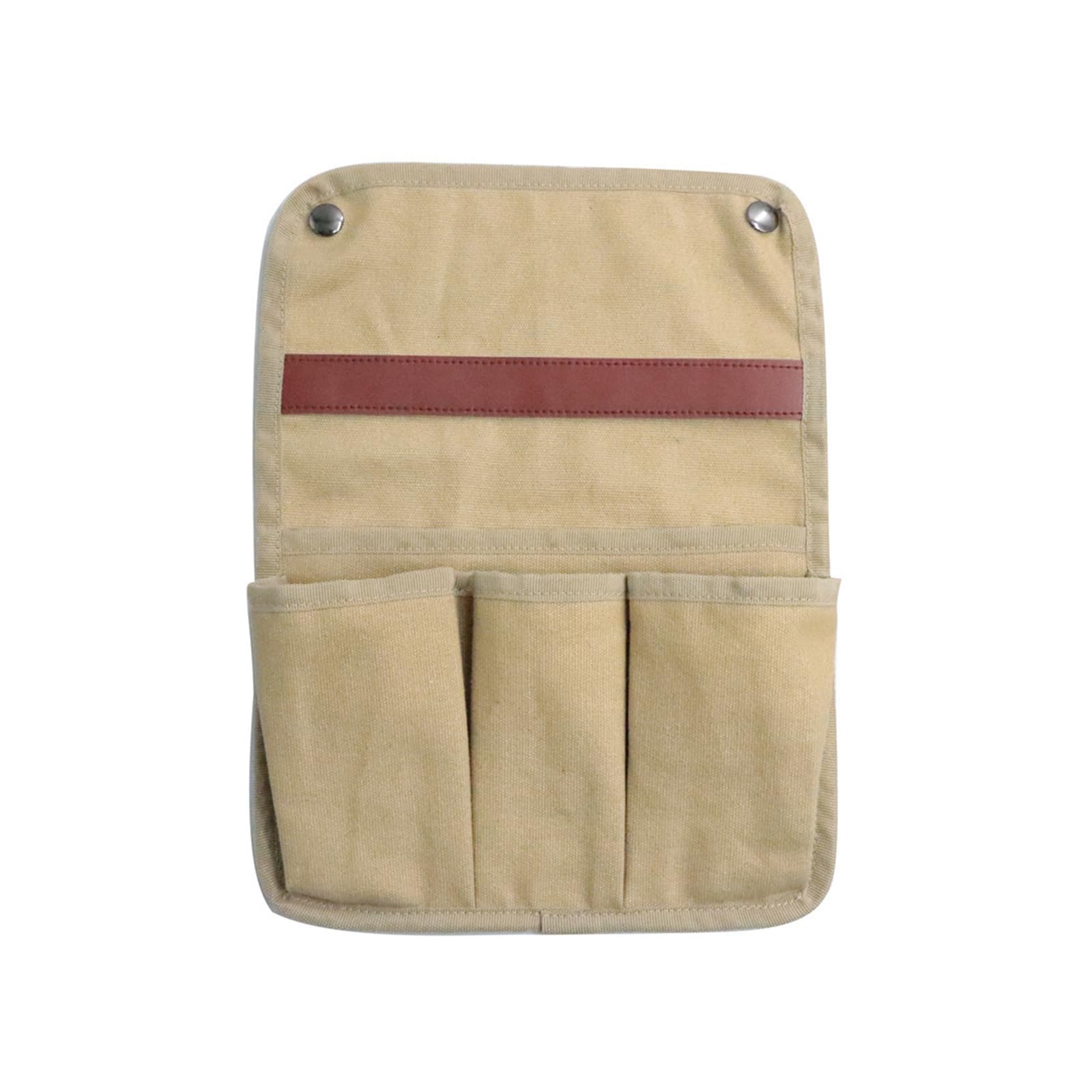 HANCLE Portable Camp Chair Organizers Featuring 3 Compartments Reinforced Canvas Texture Easy Mounting Space Saving Design Portable Chair Storage Pockets