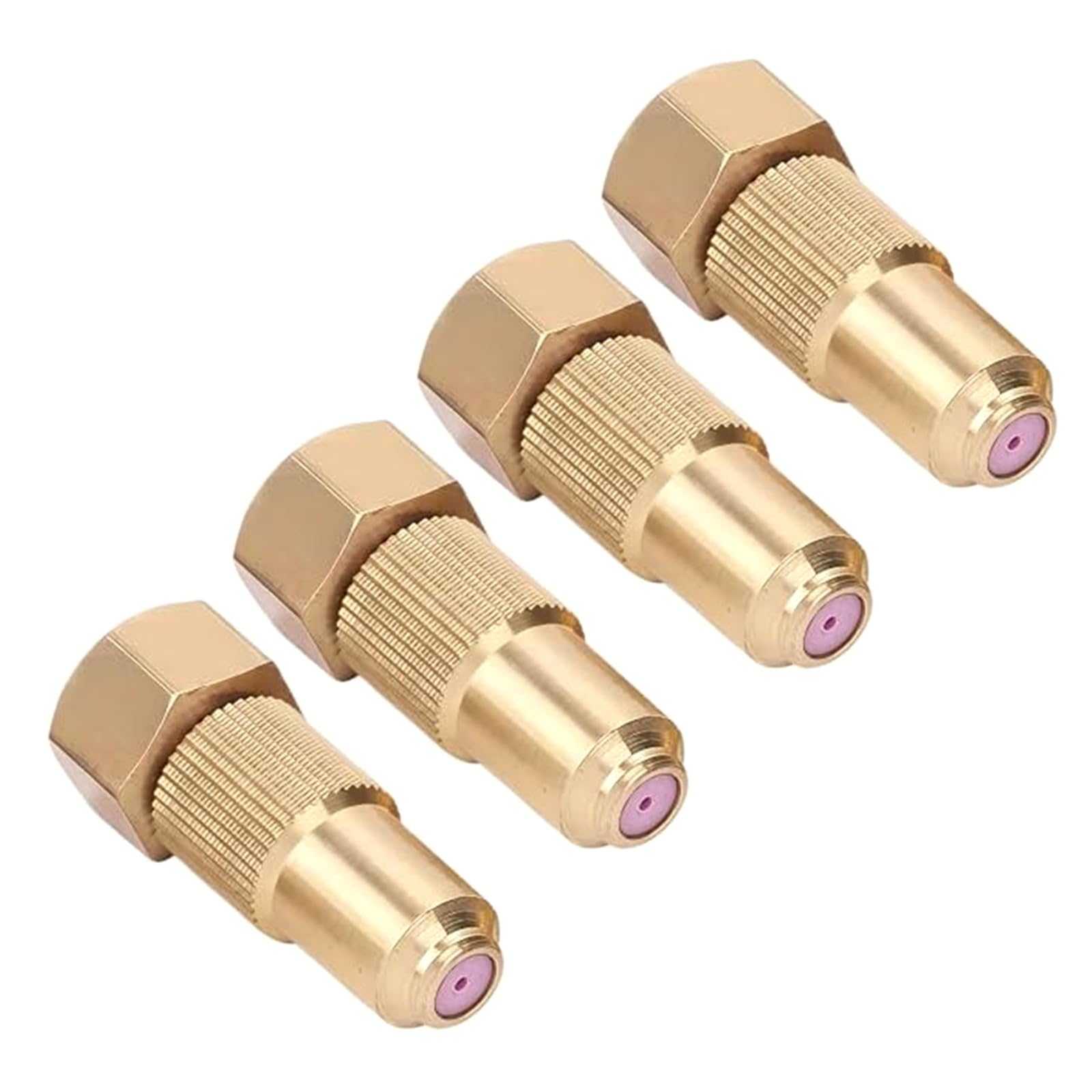 CUNZJIA 4Pack Heavy Type Brass Sprays Nozzles Adjustable Garden Machine Sprays Nozzle for Garden and Farm Irrigations