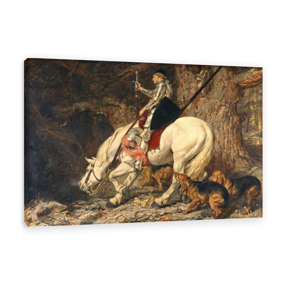 Hau3sh3a Unframed Briton Riviere Wall Art Famous Painting Reproductions In Manus Tuas Domine Prints On Canvas Lion Briton Riviere Artwork Wall Decor For Living Room Bedroom Home Decor 60X40cm(24X16in) Frame